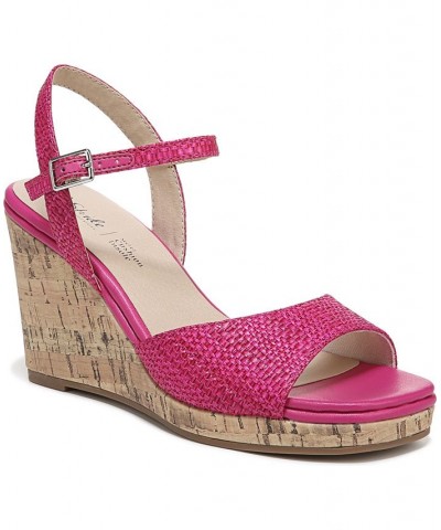 Island-Time Wedge Sandals Pink $49.00 Shoes