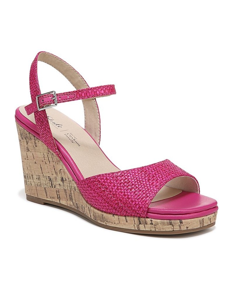 Island-Time Wedge Sandals Pink $49.00 Shoes