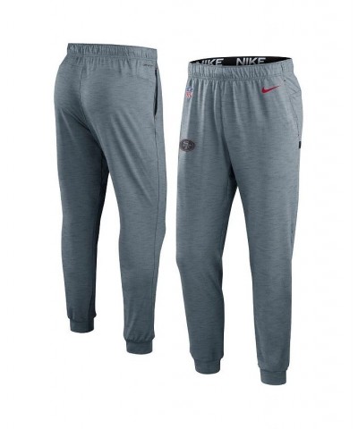 Men's Heather Gray San Francisco 49ers Sideline Pop Player Performance Lounge Pants $49.00 Pajama