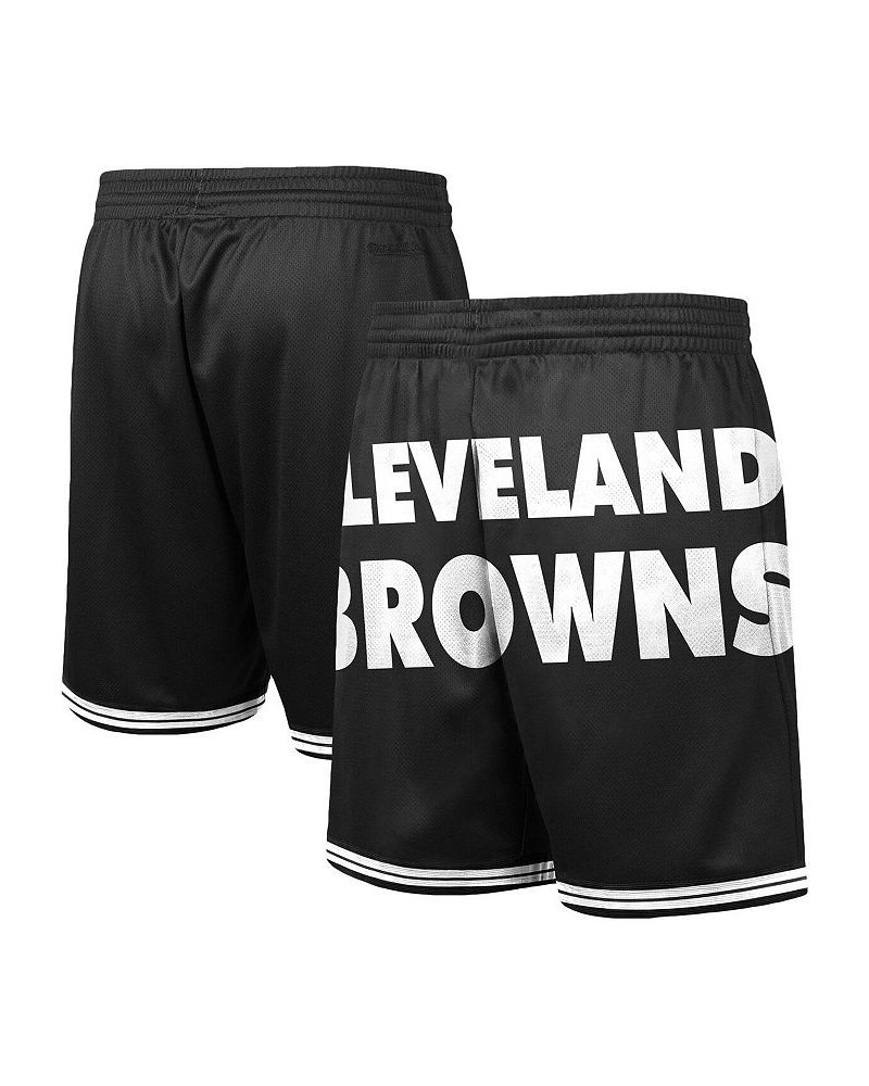 Men's Black Cleveland Browns Big Face 3.0 Fashion Shorts $46.74 Shorts