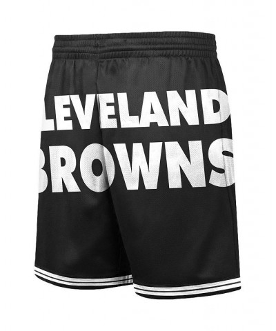 Men's Black Cleveland Browns Big Face 3.0 Fashion Shorts $46.74 Shorts