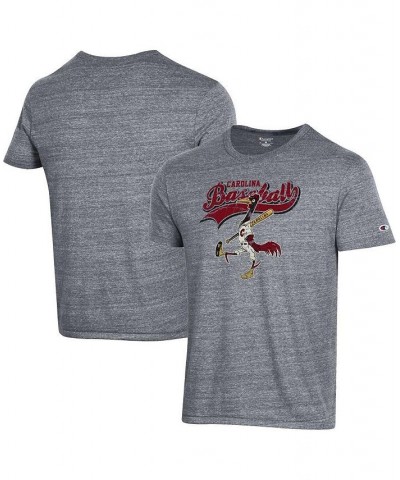 Men's Heather Gray South Carolina Gamecocks Yardcocks Baseball Tri-Blend T-shirt $18.00 T-Shirts