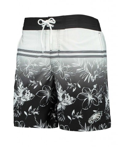 Men's Black Philadelphia Eagles Island Volley Swim Shorts $23.03 Swimsuits