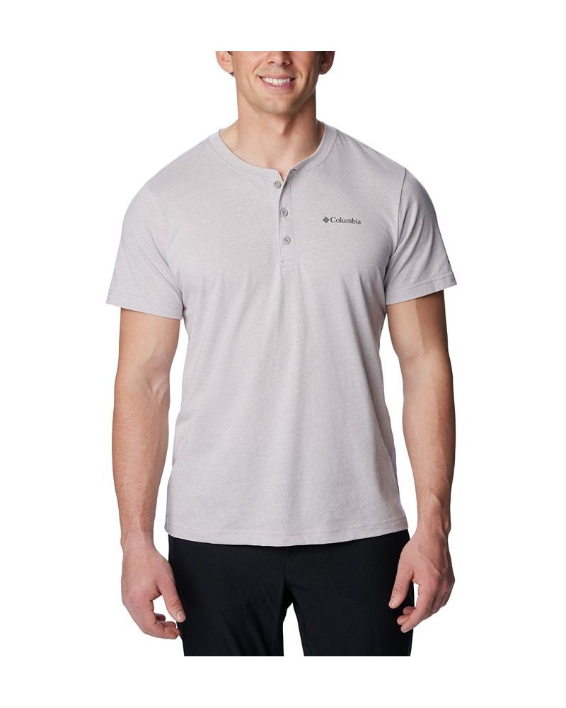 Men's Thistletown Hills Short Sleeve Henley Gray $21.99 Shirts