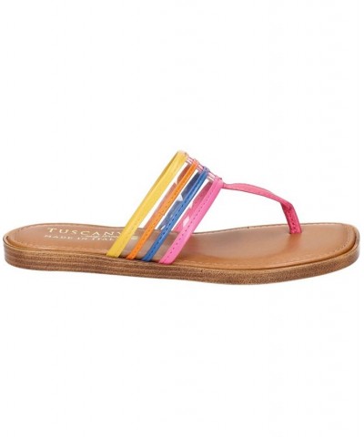 Women's Tuscany Antea Square Toe Sandals Bright Multi $40.50 Shoes