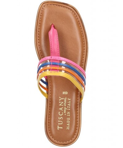 Women's Tuscany Antea Square Toe Sandals Bright Multi $40.50 Shoes