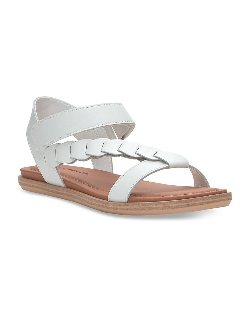 Women's Natany Asymmetric-Strap Flat Sandals White $40.94 Shoes