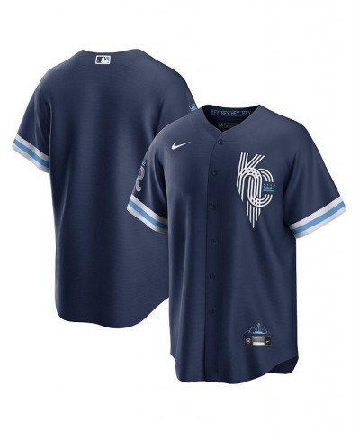 Men's Navy Kansas City Royals 2022 City Connect Replica Jersey $76.54 Jersey